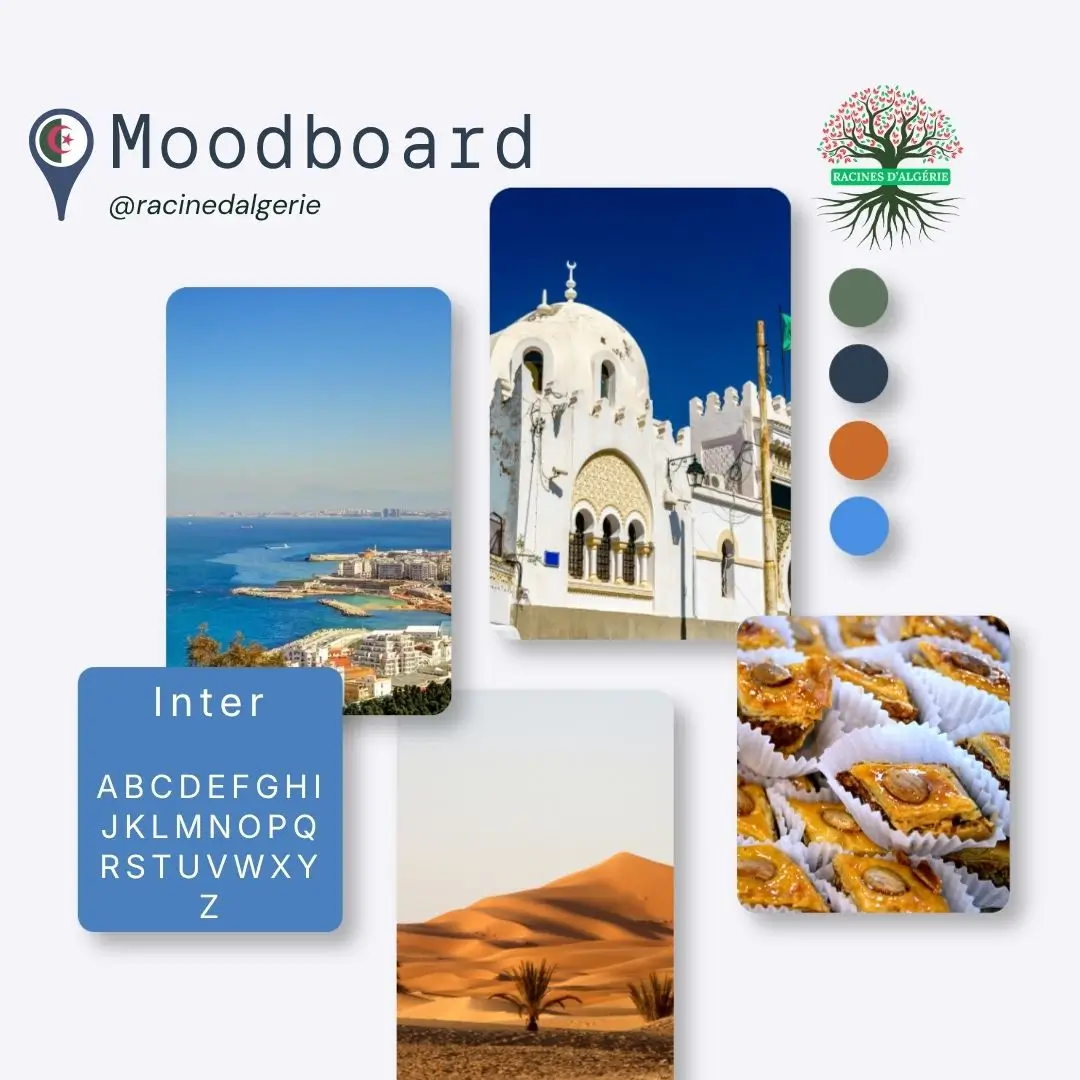 Image du moodboard de racine d'Algérie